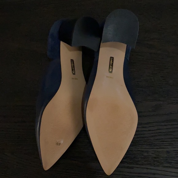 Navy block heel pumps - Picture 5 of 5